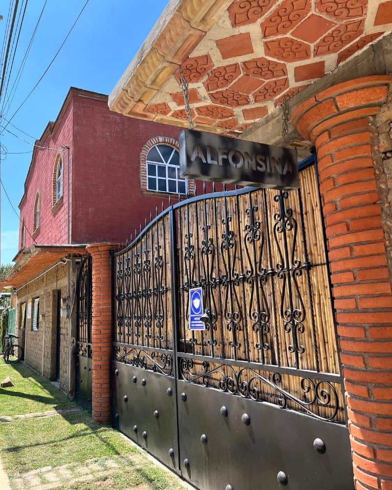 sign outside of Restaurante Alfonsina Oaxaca